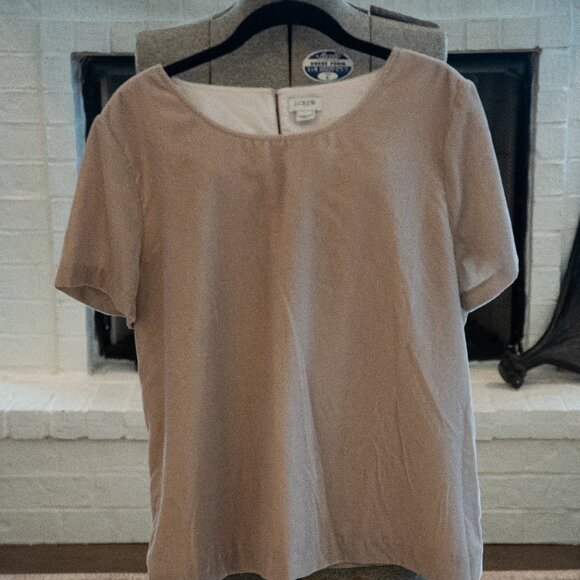 J. Crew Crushed Velvet Shirt - Picture 1 of 3
